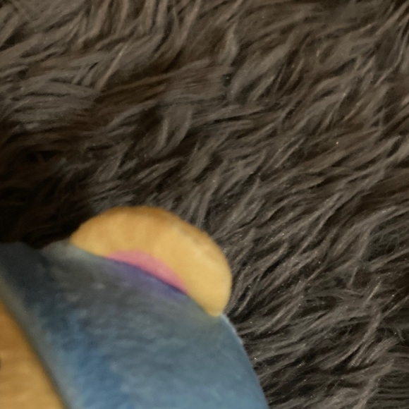 Yellow and Blue Stuffed Animal with Pink Blanket - Picture 10 of 16